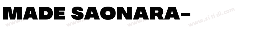 MADE Saonara字体转换